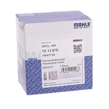 1 999 р. Термостат VW Golf (77-),Passat (73-97) AUDI 80 (73-96) VOLVO V40 (95-99) (87град.) MAHLE MAHLE tx1387d  с доставкой в г. Кемерово. Увеличить фотографию 3