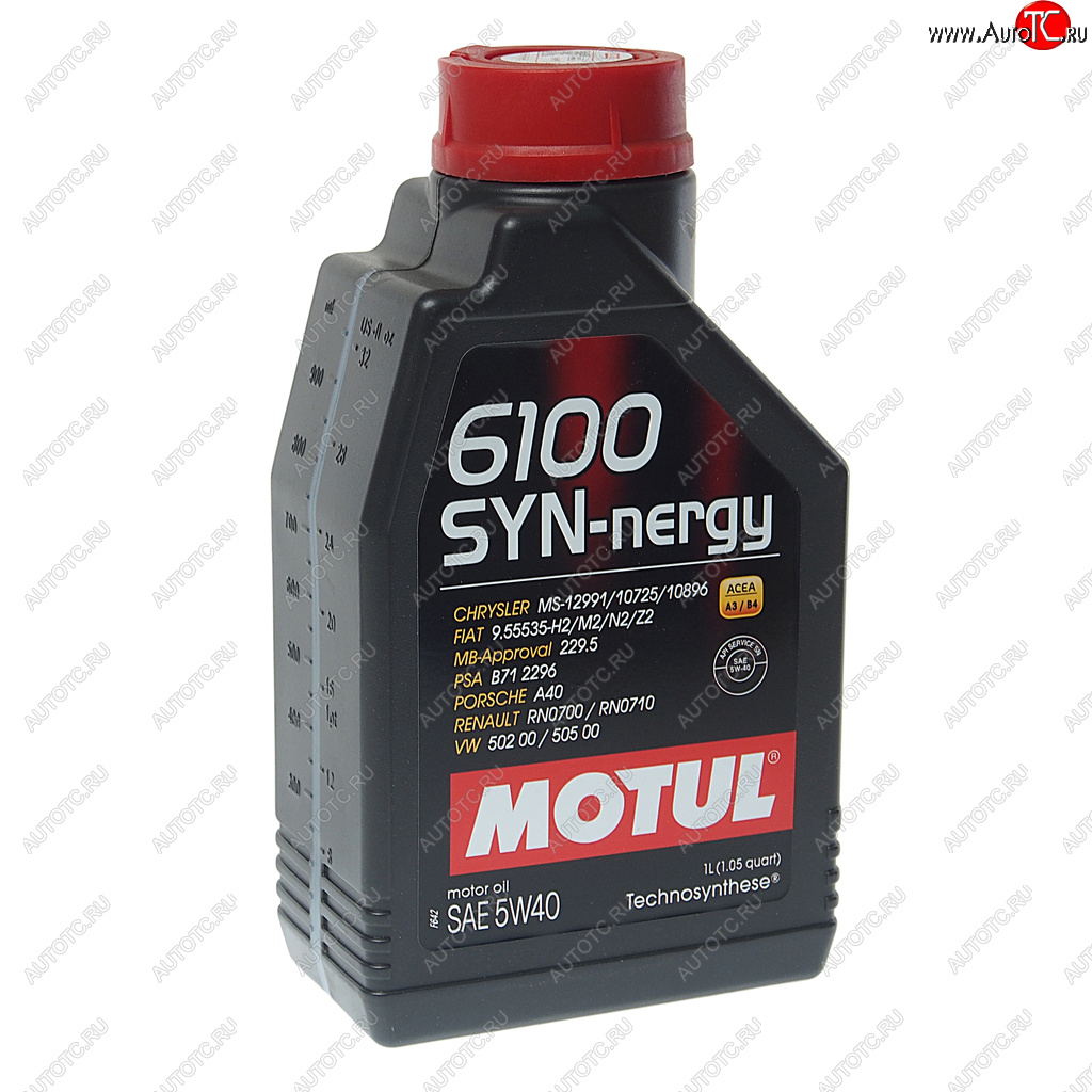 1 139 р. Масло моторное 6100 SYNERGIE 5W40 псинт.1л MOTUL MOTUL 111689  с доставкой в г. Кемерово