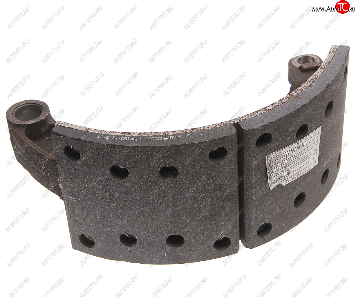 4 099 р. Колодка тормозная SITRAK HOWO передняя левая с накладками (мост VGD95) (1шт.) OE SITRAK az9761451160  с доставкой в г. Кемерово