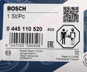 27 649 р. Форсунка FIAT Ducato топливная BOSCH BOSCH 0445110520 BOSCH 0445110520  с доставкой в г. Кемерово. Увеличить фотографию 7