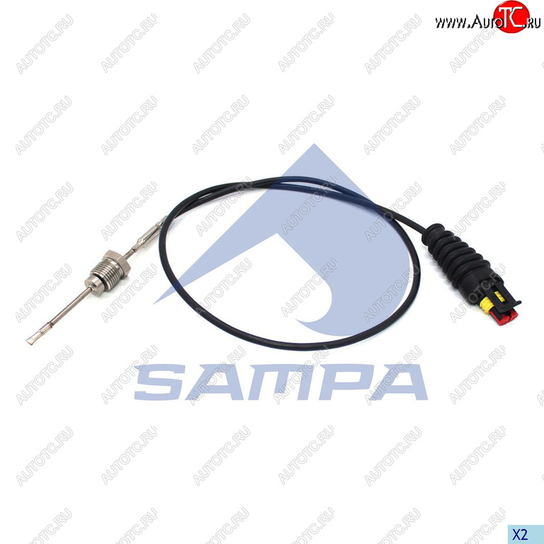 3 099 р. Датчик температуры DAF XF105,XF95 отработавших газов (ЕВРО-5) SAMPA SAMPA 096.2360  с доставкой в г. Кемерово