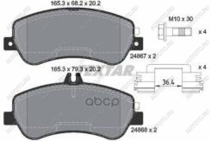 5 549 р. Колодки тормозные передние (4шт.) TEXTAR Mercedes-Benz GLK class X204 дорестайлинг (2008-2012)  с доставкой в г. Кемерово