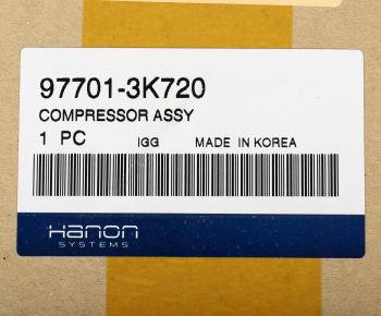 25 549 р. Компрессор HYUNDAI Sonata NF (04-) KIA Magentis (04-) кондиционера HCC (HANON) HCC 97701-3k720  с доставкой в г. Кемерово. Увеличить фотографию 4