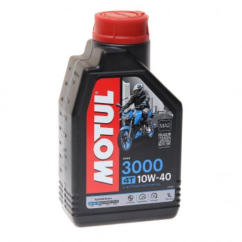 1 129 р. Масло моторное для 4-х тактных двигателей 3000 10W40 мин.1л MOTUL MOTUL 107672  с доставкой в г. Кемерово. Увеличить фотографию 1