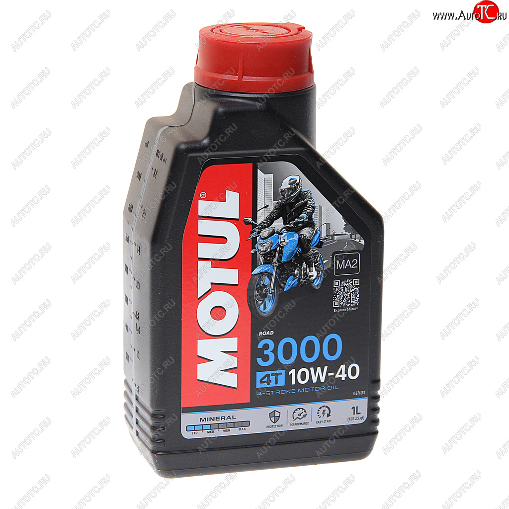 1 129 р. Масло моторное для 4-х тактных двигателей 3000 10W40 мин.1л MOTUL MOTUL 107672  с доставкой в г. Кемерово