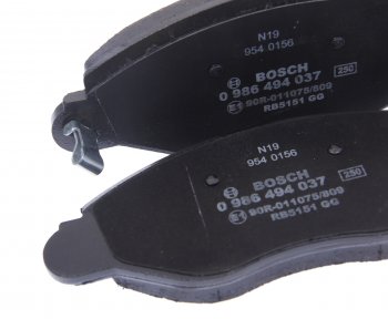 3 399 р. Колодки тормозные передние (4шт.) BOSCH Ford Transit цельнометаллический фургон дорестайлинг (2000-2006)  с доставкой в г. Кемерово. Увеличить фотографию 2