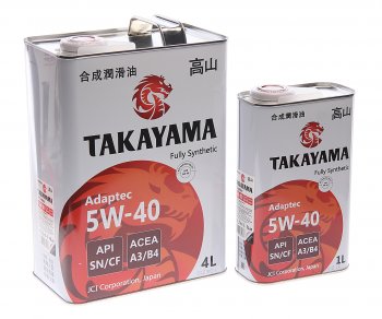 2 659 р. Масло моторное Adaptec SNCF 5W40 синт.4+1л TAKAYAMA TAKAYAMA 605624  с доставкой в г. Кемерово. Увеличить фотографию 1
