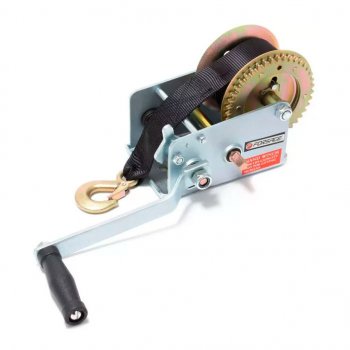 4 849 р. Лебедка барабанная 0.90т L=10м ленточная ROCKFORCE ROCKFORCE rf-trt1201s  с доставкой в г. Кемерово. Увеличить фотографию 1