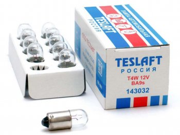 31 р. Лампа 12V T4W BA9s 35лм Стандарт TESLAFT (Россия) TESLAFT 4631111143032  с доставкой в г. Кемерово. Увеличить фотографию 1