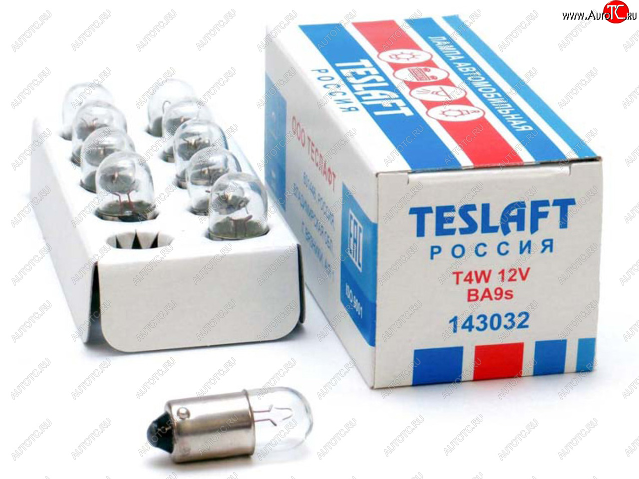 31 р. Лампа 12V T4W BA9s 35лм Стандарт TESLAFT (Россия) TESLAFT 4631111143032  с доставкой в г. Кемерово