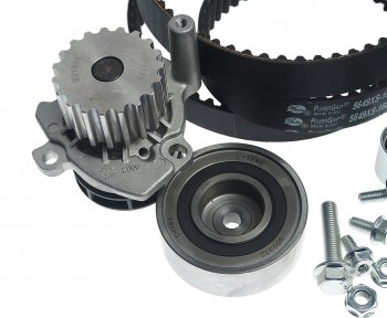16 449 р. Комплект ГРМ VW AUDI SEAT SKODA (1.6 TDI2.0 TDI) с водяным насосом GATES GATES kp25649xs-1  с доставкой в г. Кемерово. Увеличить фотографию 4