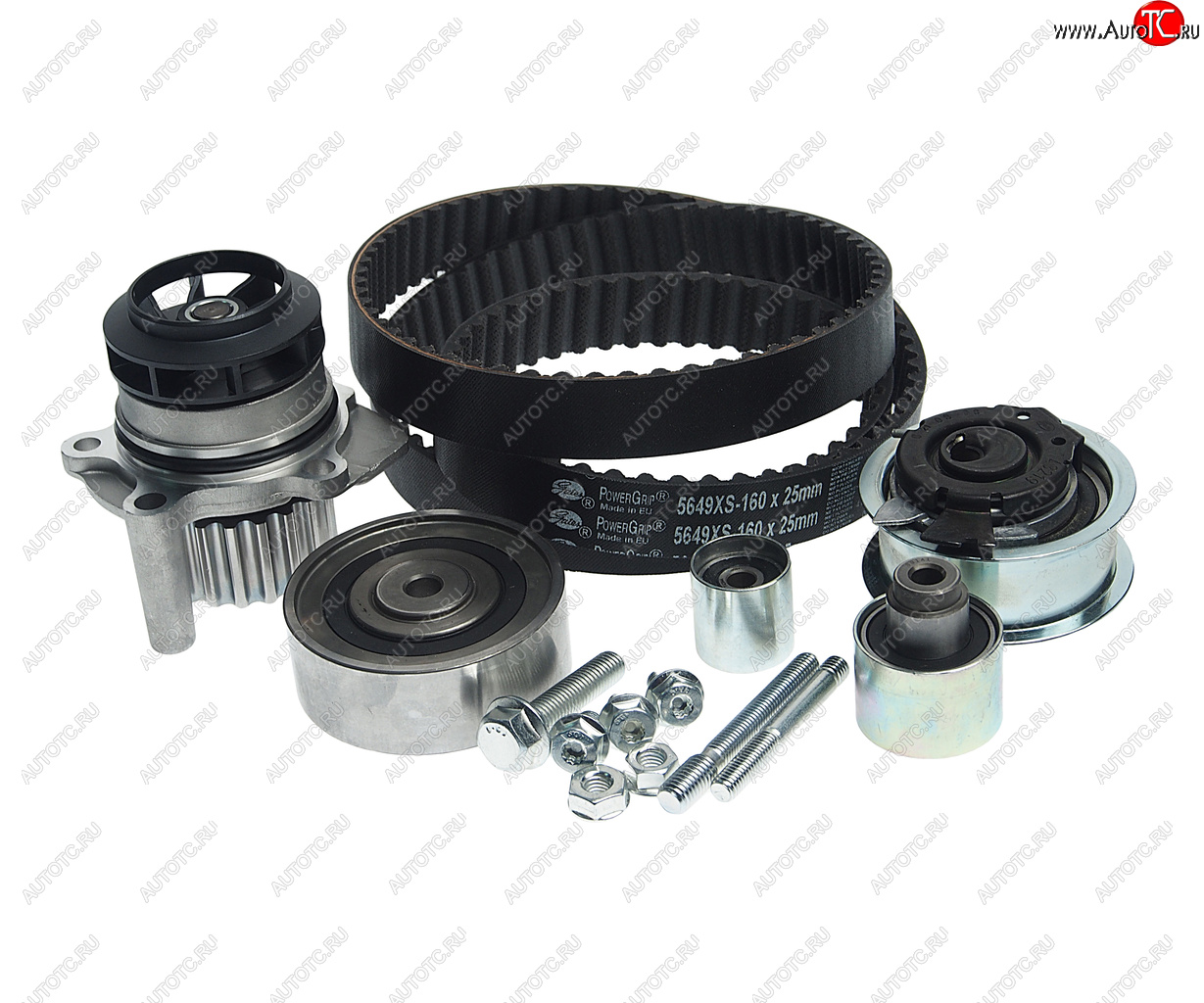 16 449 р. Комплект ГРМ VW AUDI SEAT SKODA (1.6 TDI2.0 TDI) с водяным насосом GATES GATES kp25649xs-1  с доставкой в г. Кемерово