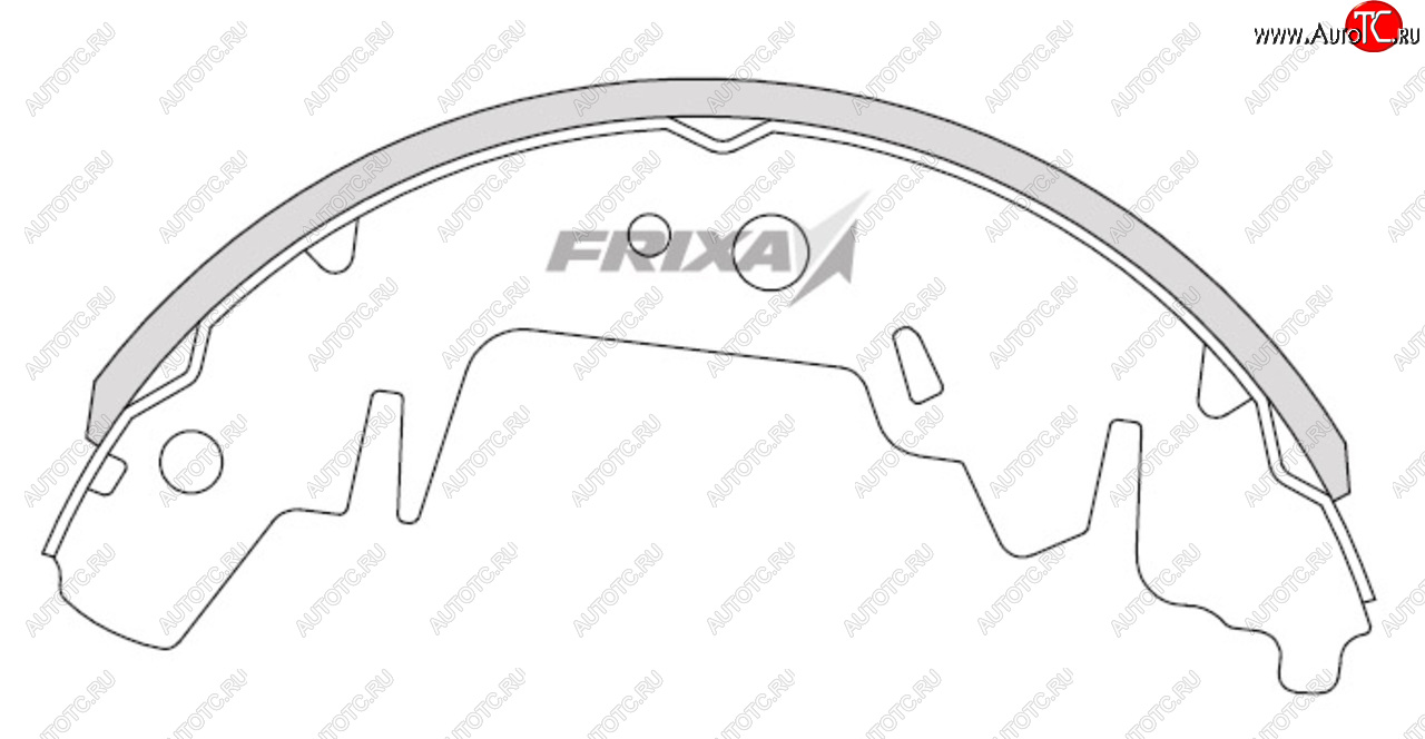 1 589 р. Колодки тормозные задние барабанные HANKOOK FRIXA  KIA Carnival  UP,GQ (2002-2006) минивэн рестайлинг  с доставкой в г. Кемерово