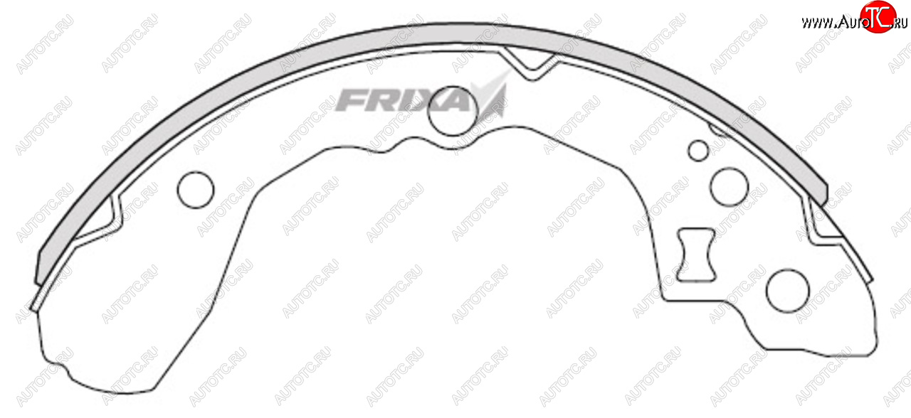 939 р. Колодки тормозные задние барабанные (4шт.) HANKOOK FRIXA KIA Rio 4 FB дорестайлинг седан (2016-2020)  с доставкой в г. Кемерово