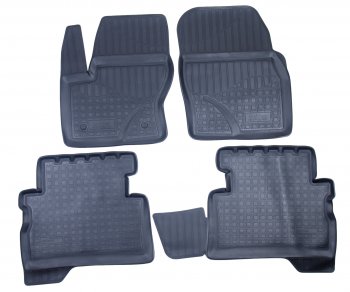 1 999 р. Коврик салона FORD Kuga (13-) полиуретан (4 предм.) NORPLAST NORPLAST npa11-c22-400  с доставкой в г. Кемерово. Увеличить фотографию 1