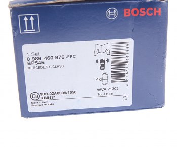 4 099 р. Колодки тормозные передние (4шт.) BOSCH Mercedes-Benz S class W140 Купе (1991-1998)  с доставкой в г. Кемерово. Увеличить фотографию 4