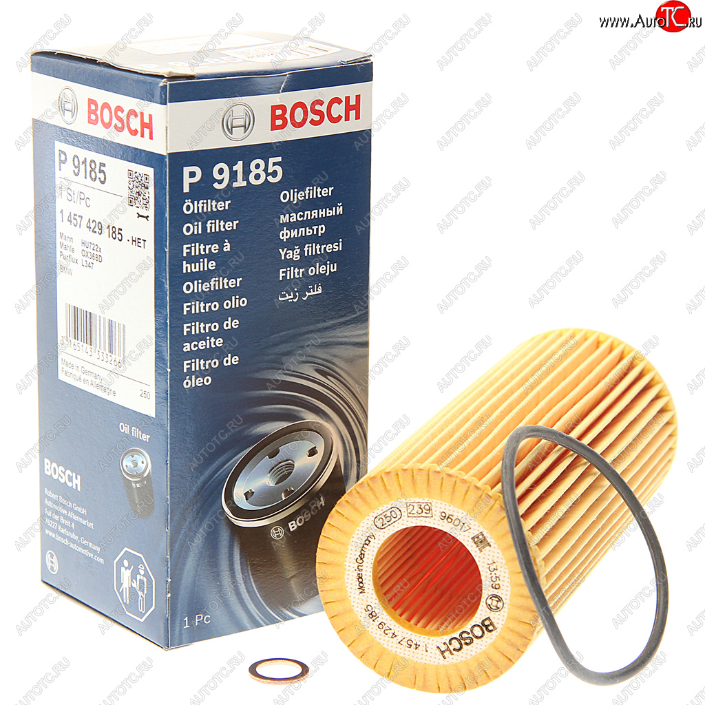 799 р. Фильтр масляный BMW 1 (E87),3 (E90,E46),5 (E60),7 (E65),X3 (E83) (TDI) BOSCH BOSCH 1457429185  с доставкой в г. Кемерово