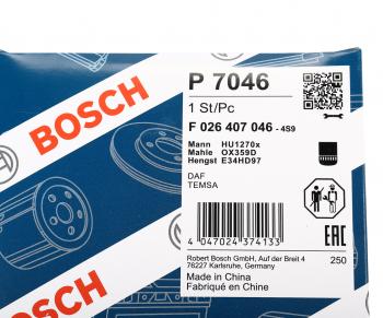 1 099 р. Фильтр масляный DAF 75,85CF,CF75,CF85,XF95 BOSCH BOSCH f026407046  с доставкой в г. Кемерово. Увеличить фотографию 5