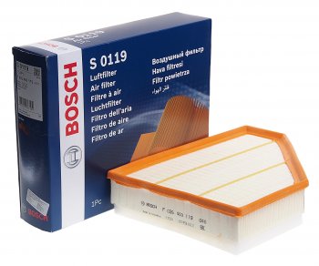 2 199 р. Фильтр воздушный BMW 1 (E81,E87),3 (E90,E92),X1 (E84) (N47N57) BOSCH BOSCH f026400119  с доставкой в г. Кемерово. Увеличить фотографию 1