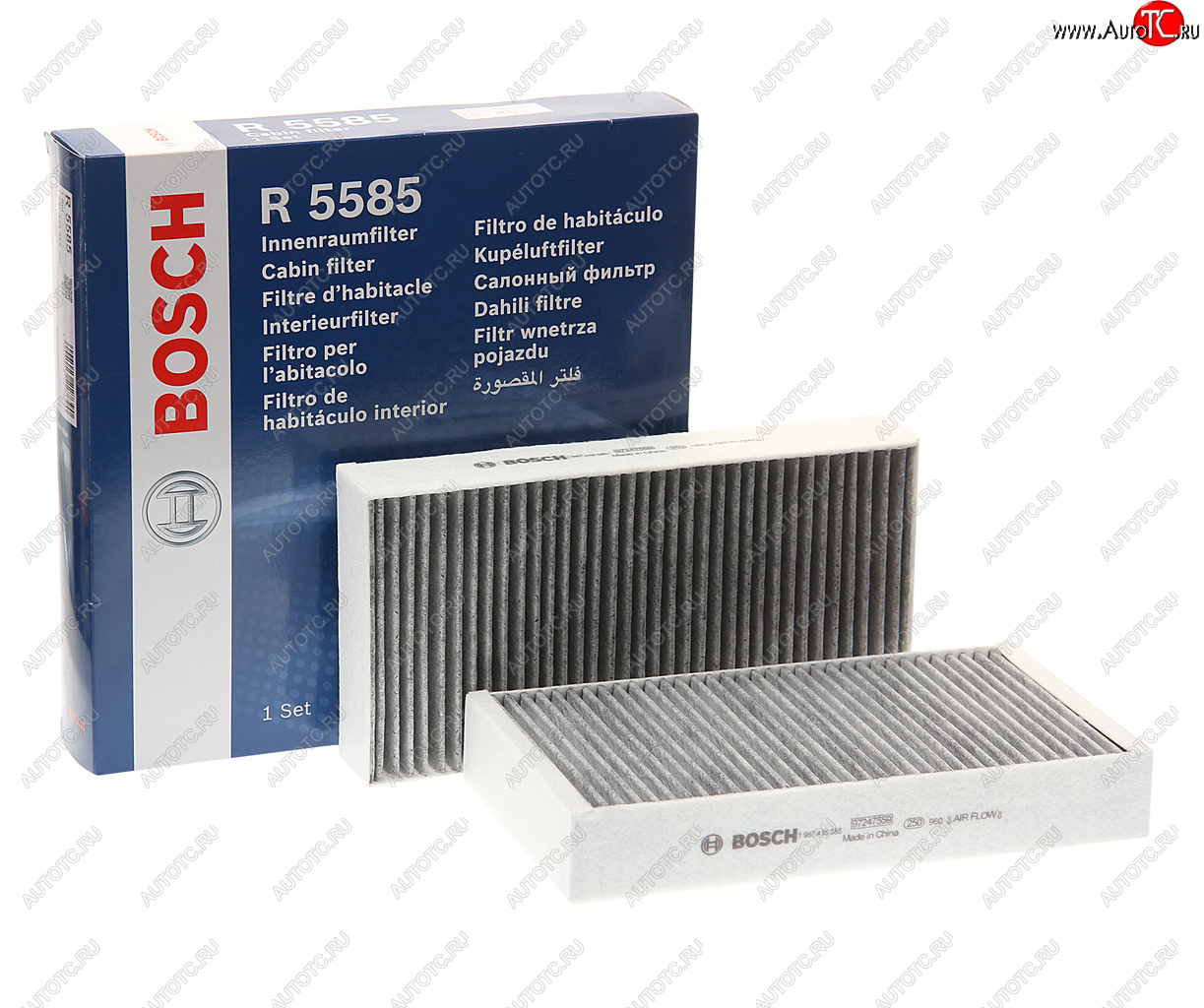 3 099 р. Фильтр воздушный салона MERCEDES ML (W164),GL (X164),R (W251) угольный BOSCH BOSCH 1987435585 BOSCH 1987435585  с доставкой в г. Кемерово