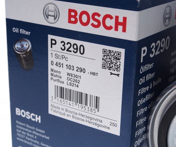 939 р. Фильтр масляный VW (1.6 D1.6 TD1.9 D1.9 TD) AUDI (1.6 D2.0 D2.5 TDI) BOSCH BOSCH 0451103290  с доставкой в г. Кемерово. Увеличить фотографию 2