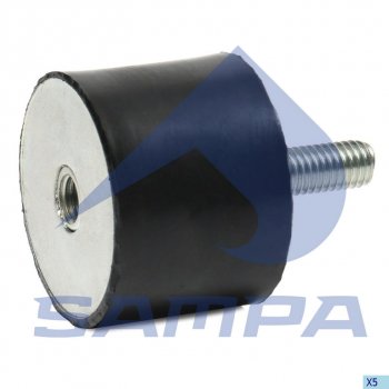178 р. Подушка MAN глушителя с резьбой (внутреннейнаружной M8х2340х30) SAMPA SAMPA 020.090  с доставкой в г. Кемерово. Увеличить фотографию 1