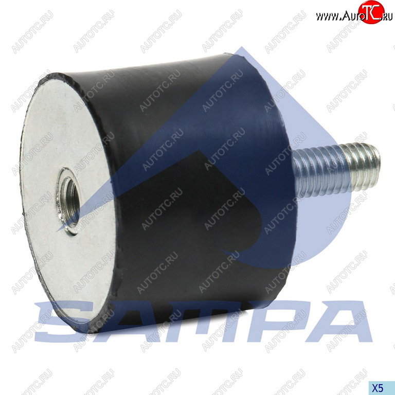 178 р. Подушка MAN глушителя с резьбой (внутреннейнаружной M8х2340х30) SAMPA SAMPA 020.090  с доставкой в г. Кемерово