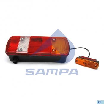 3 399 р. Фонарь задний MAN TGA,TGL,TGM,TGS,TGX правый (с габаритом) АМР разъем снизу SAMPA SAMPA 024.081  с доставкой в г. Кемерово. Увеличить фотографию 1
