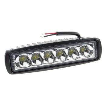 699 р. Фары дополнительные MIS-18 White SPOT диодная, дальний 160х45мм (JR-YZ) 12V MISTAR MISTAR mis-18w-spot  с доставкой в г. Кемерово. Увеличить фотографию 1