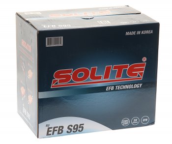 18 449 р. Аккумулятор SOLITE EFB Asia 80Ач обратная полярность SOLITE 6ст80(0) s95l  с доставкой в г. Кемерово. Увеличить фотографию 3