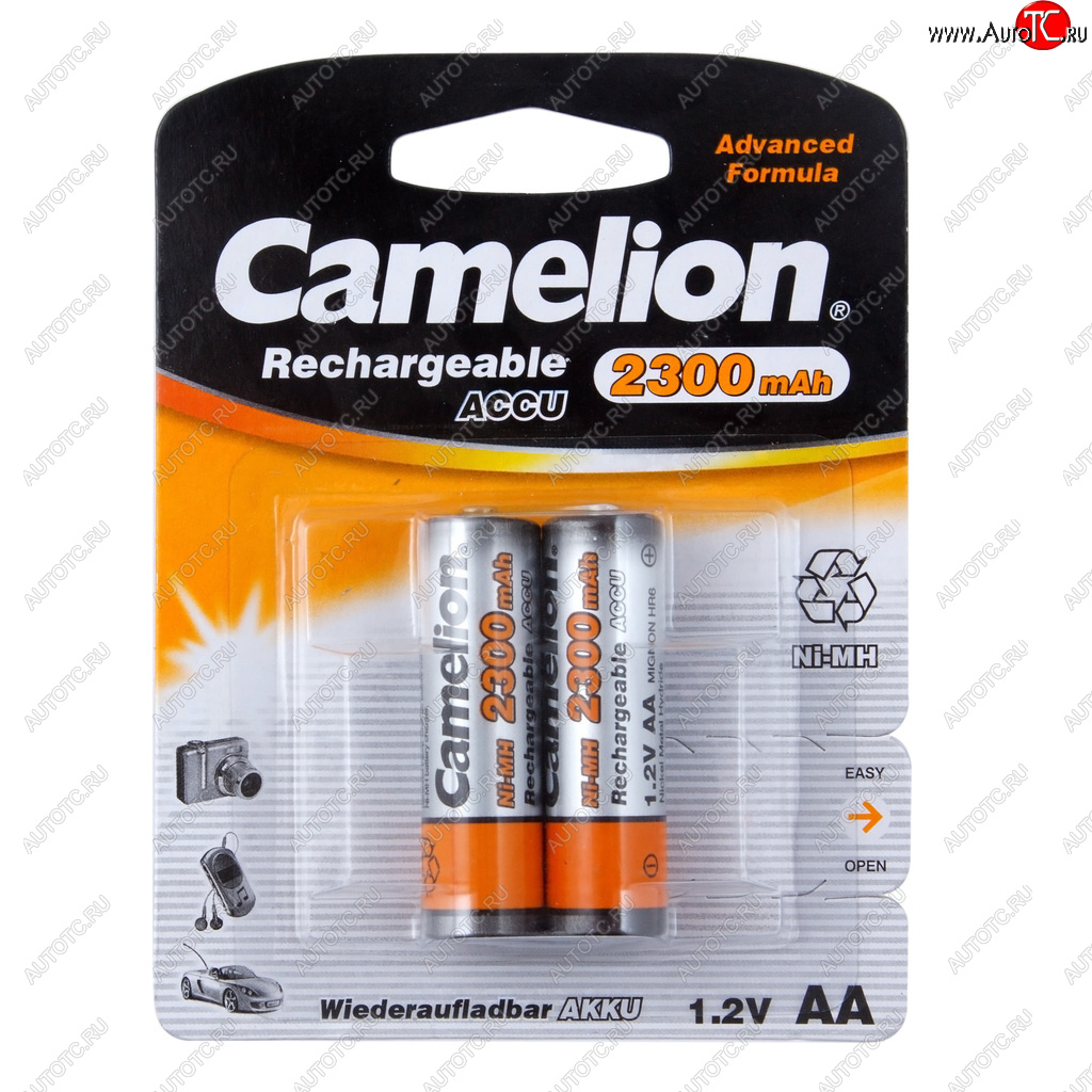 779 р. Батарейка AA HR6 1.2V аккумулятор Ni-MH 2300mAh блистер (2шт.) CAMELION CAMELION c-230aakcбл  с доставкой в г. Кемерово