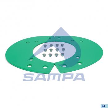 7 249 р. Ремкомплект седельного устройства (болт,пластина) SAMPA SAMPA 095.564  с доставкой в г. Кемерово. Увеличить фотографию 1