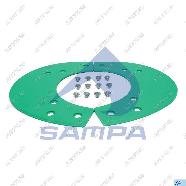 7 249 р. Ремкомплект седельного устройства (болт,пластина) SAMPA SAMPA 095.564  с доставкой в г. Кемерово