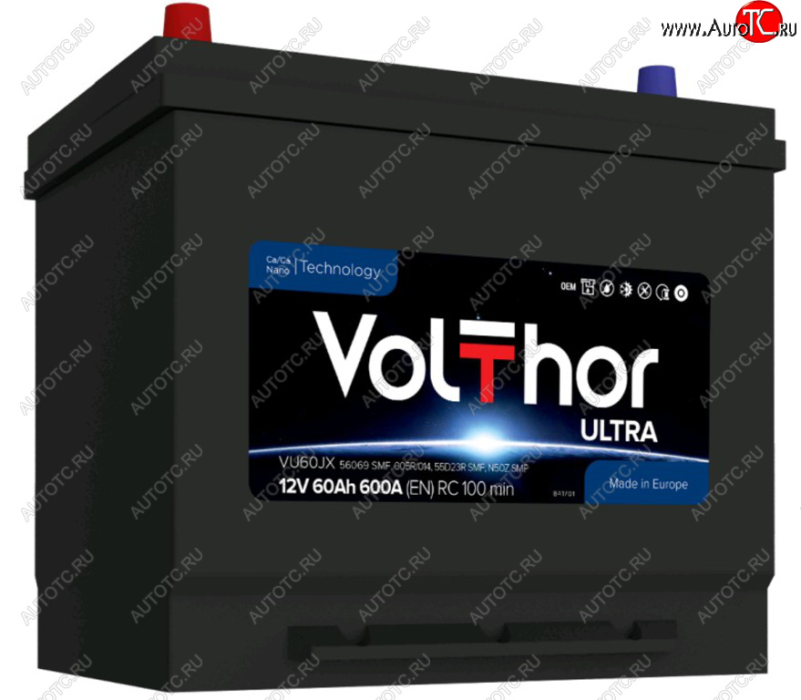 10 549 р. Аккумулятор VOLTHOR Ultra 60Ач VOLTHOR 6ст60(1) 56069 d23  с доставкой в г. Кемерово