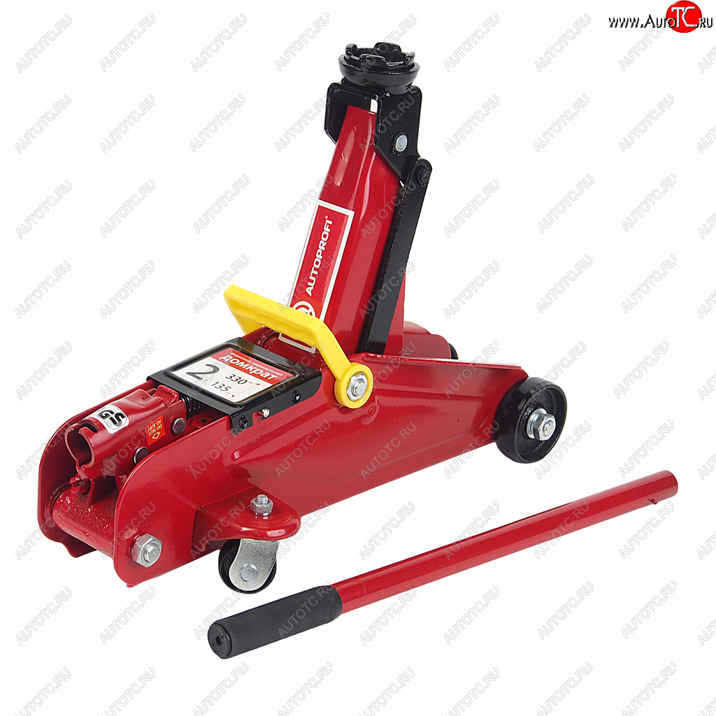 6 199 р. Домкрат подкатной 2т 135-330мм в кейсе AUTOPROFI AUTOPROFI dp-20k AUTOPROFI dp-20k  с доставкой в г. Кемерово