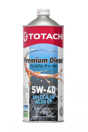 1 369 р. Масло дизельное PREMIUM DIESEL CJ-4E9SMA3B4 5W40 синт.1л TOTACHI TOTACHI 11701  с доставкой в г. Кемерово. Увеличить фотографию 1