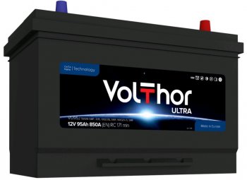 14 499 р. Аккумулятор VOLTHOR Ultra 95Ач обратная полярность VOLTHOR 6ст95(0) 59518 d31  с доставкой в г. Кемерово. Увеличить фотографию 1