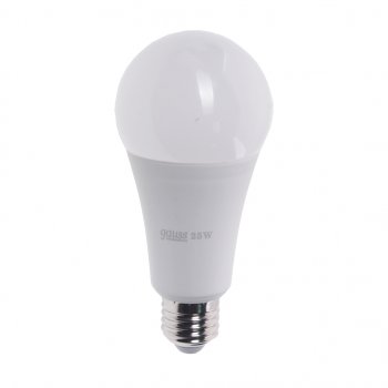 349 р. Лампа светодиодная E27 A67 25W (200W) 220V холодный GAUSS GAUSS 73235  с доставкой в г. Кемерово. Увеличить фотографию 1