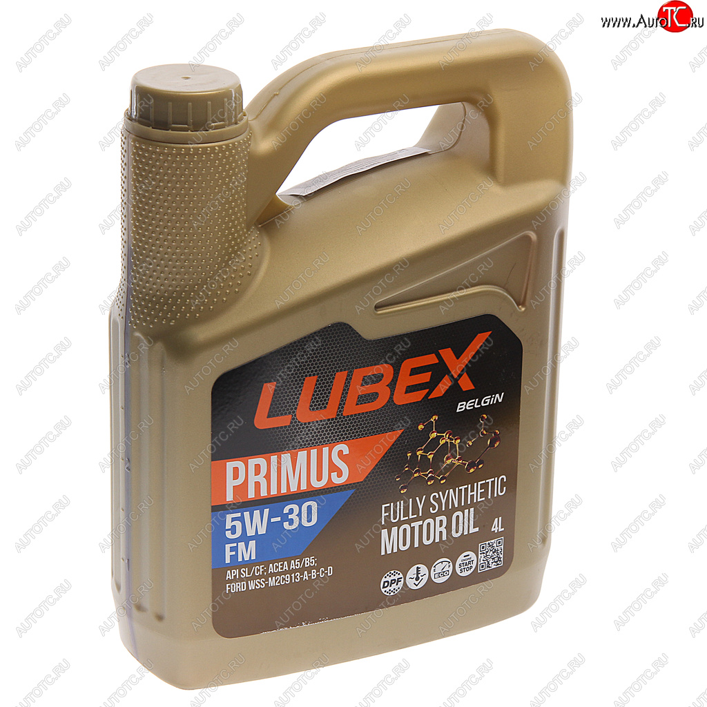 3 999 р. Масло моторное PRIMUS FM CFSL A5B5 5W30 синт.4л LUBEX LUBEX l034-1315-0404  с доставкой в г. Кемерово