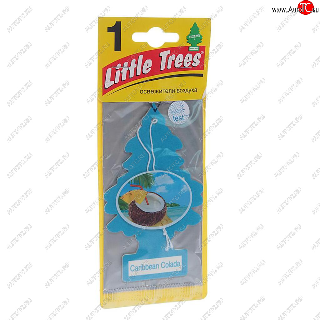 157 р. Ароматизатор подвесной пластина (карибский коктейль) Елочка CAR FRESHNER CAR FRESHNER u1p-10324-russ  с доставкой в г. Кемерово