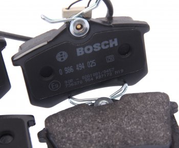 2 659 р. Колодки тормозные задние (4шт.) BOSCH Ford Galaxy 2 дорестайлинг (2006-2010)  с доставкой в г. Кемерово. Увеличить фотографию 2