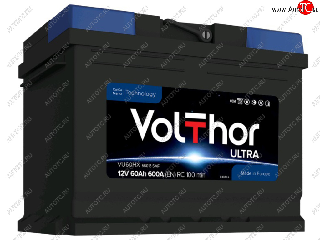 10 549 р. Аккумулятор VOLTHOR Ultra 60Ач VOLTHOR 6ст60(1) 56013  с доставкой в г. Кемерово