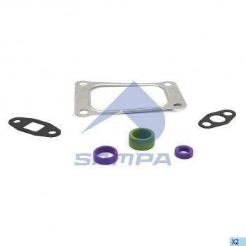 949 р. Прокладка VOLVO FH,FM дв.D12A турбокомпрессора комплект SAMPA SAMPA 030.807  с доставкой в г. Кемерово. Увеличить фотографию 1