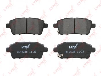 1 379 р. Колодки тормозные CHERY Tiggo 7 (20-) EXEED LX (22-) задние (4шт.) LYNX LYNX bd2238  с доставкой в г. Кемерово. Увеличить фотографию 1