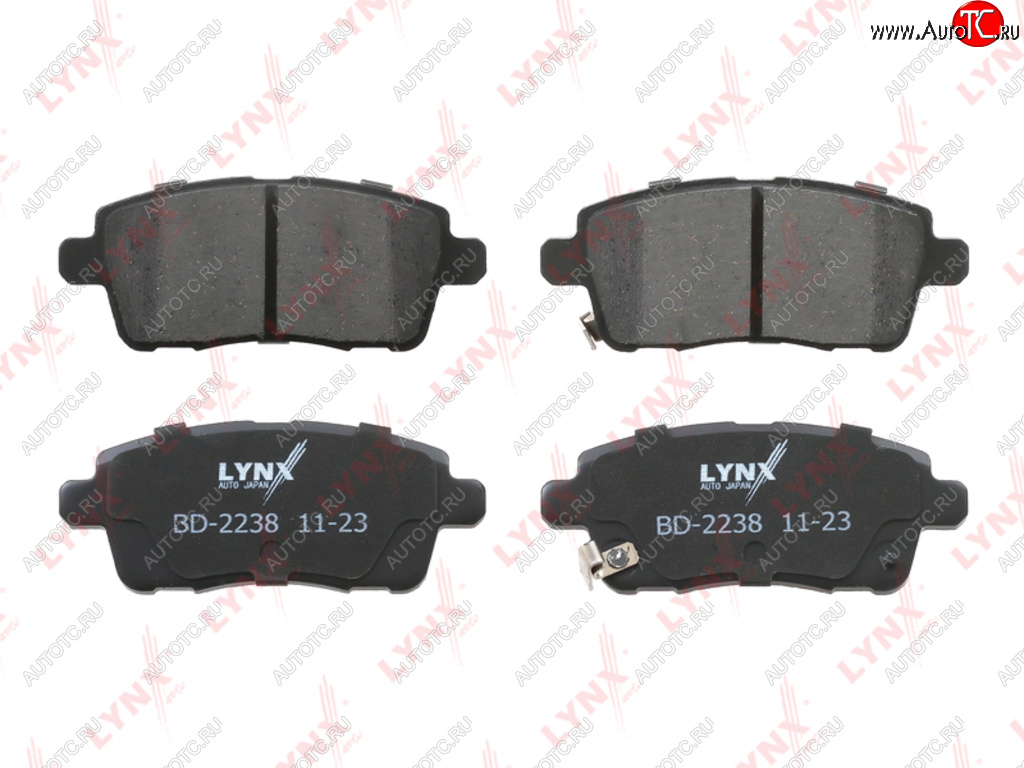1 379 р. Колодки тормозные CHERY Tiggo 7 (20-) EXEED LX (22-) задние (4шт.) LYNX LYNX bd2238  с доставкой в г. Кемерово