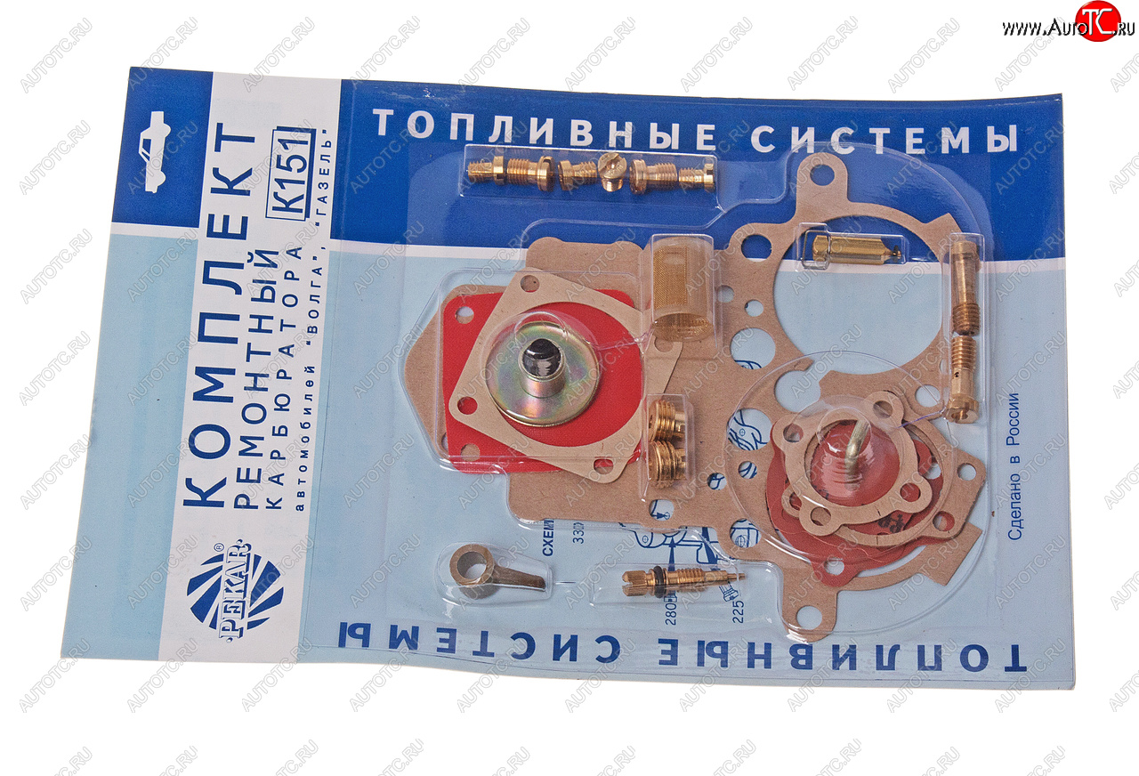 1 399 р. Ремкомплект карбюратора ГАЗ-2410,3302 К-151 №1 PEKAR PEKAR к151рк1  с доставкой в г. Кемерово