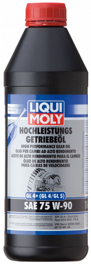 2 299 р. Масло трансмиссионное GL4+ 75W90 синт.1л LIQUI MOLY LIQUI MOLY 3979  с доставкой в г. Кемерово. Увеличить фотографию 1