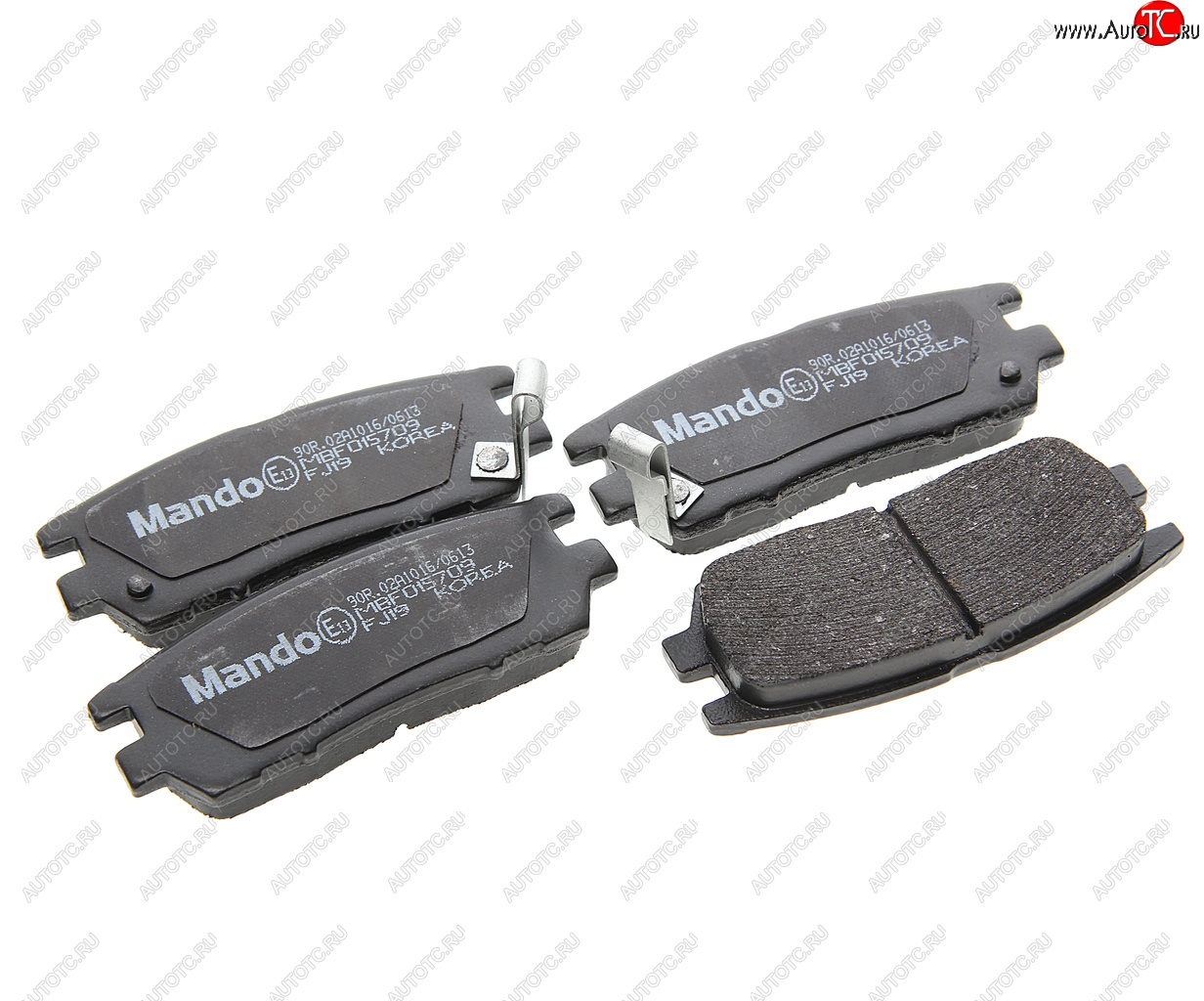 1 239 р. Колодки тормозные задние (4шт.) MANDO Mitsubishi Pajero 2 V30/V40 5 дв. дорестайлинг (1991-1997)  с доставкой в г. Кемерово