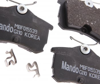 1 359 р. Колодки тормозные HONDA Accord (2.0/2.2/2.4) (98-02) задние (4шт.) MANDO MANDO mbf015539 MANDO mbf015539  с доставкой в г. Кемерово. Увеличить фотографию 2