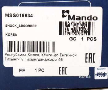 8 549 р. Амортизатор MERCEDES Travego задний (378618 14x67 14x62 II) MANDO MANDO mss016634  с доставкой в г. Кемерово. Увеличить фотографию 4